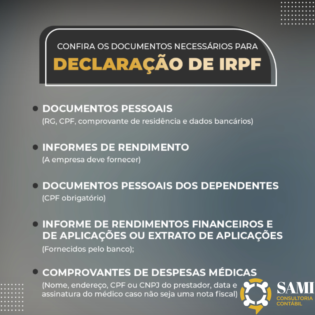 Confira os documentos necess rios para a declara o de imposto de renda